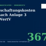 Bewirtschaftungskosten 2026 nach Anlage 3 ImmoWertV